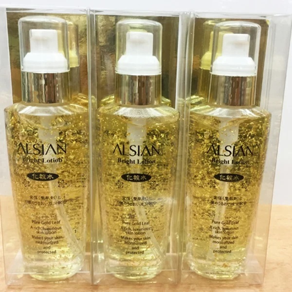 ☆アルシアンブライトローション 120ml ☆透明なゲル状化粧水に『金箔