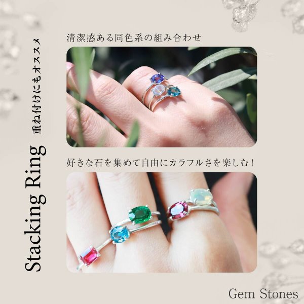 スピネル 2.741ct シルバー リング レディース シンプル 普段使い