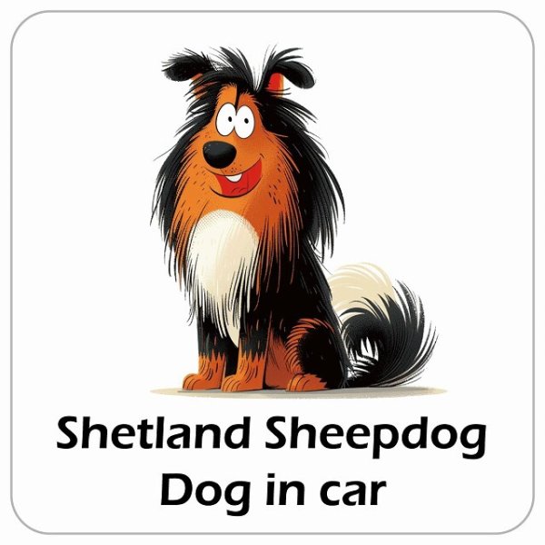 Shetland Sheepdog シェットランドシープドッグ DOG IN CAR カー