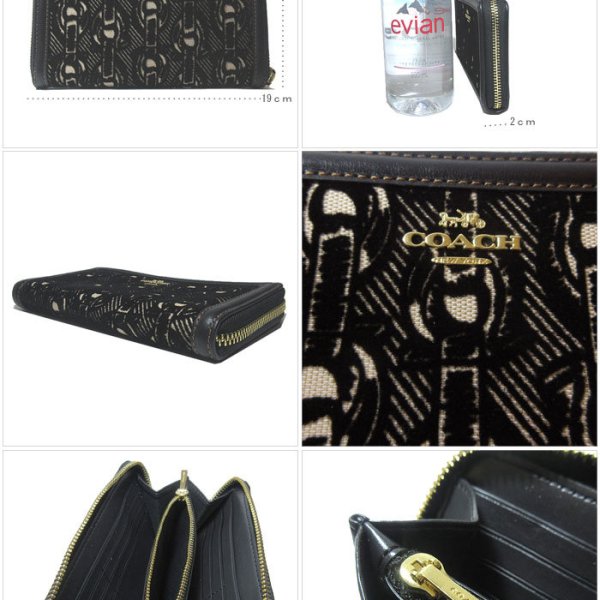 コーチ アウトレット COACH 財布 F39203 フェルト レザー チェーン柄 