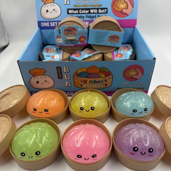SNSでバズり中！夜光 肉まんスクイーズ ブラインドBOX 肉まん