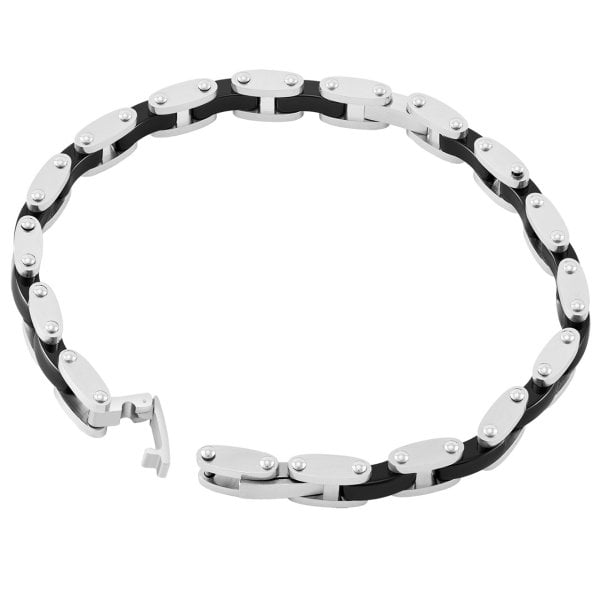 ポリス ブレスレット ステンレス ブレス ブランド メンズ シルバー 
