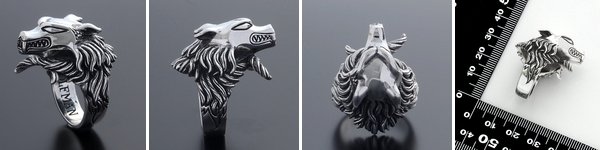WOLFMAN B.R.S ウルフマン シルバー リング 指輪 トパーズ ホワイト