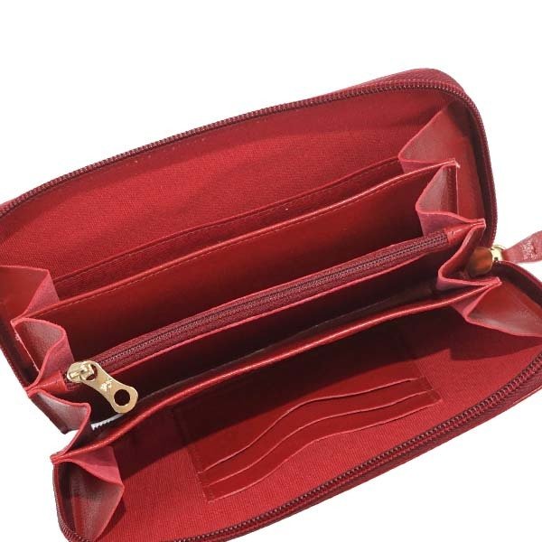 イルビゾンテ IL BISONTE ラウンドファスナー長財布 C0442 245 RUBY 