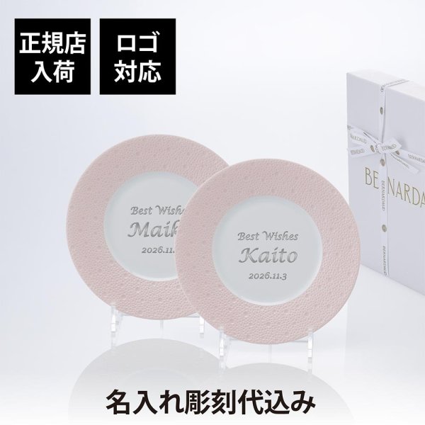 ベルナルド エキュム 21cm デザートプレート 2枚セット 未使用 BERNARDAUD ベルナルド エキュム ローズ デザートプレート 21cm ペア