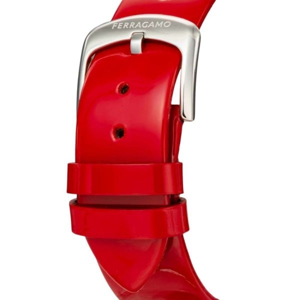 Salvatore Ferragamo フェラガモ　腕時計　赤 フェラガモ 腕時計 レディース CURVE 高級感 おしゃれ エレガント 赤
