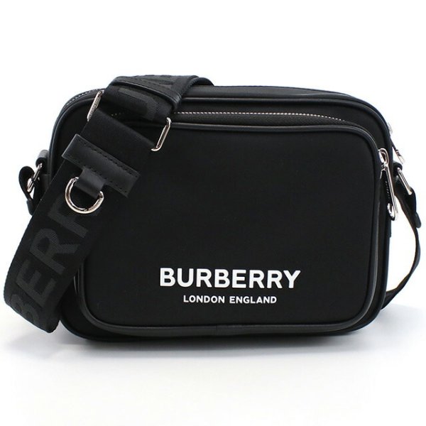 BURBERRY ショルダーバッグ ブラック バーバリー 斜め掛け ショルダーバッグ メンズ ブランド BURBERRY