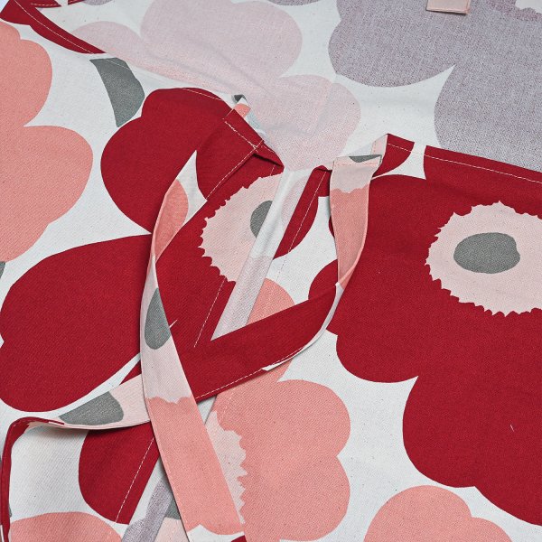マリメッコ marimekko エプロン ピエ二 ウニッコ ダークチェリー