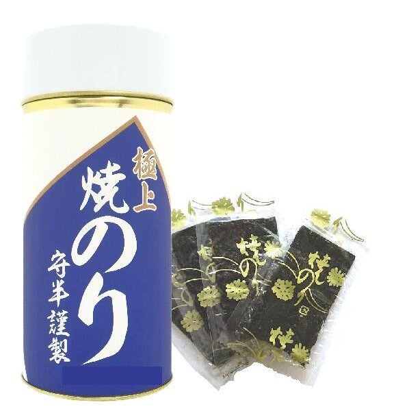 守半海苔 守半 極上のり 『 大 』 焼のり 【 缶入り 】 全形18.75枚分