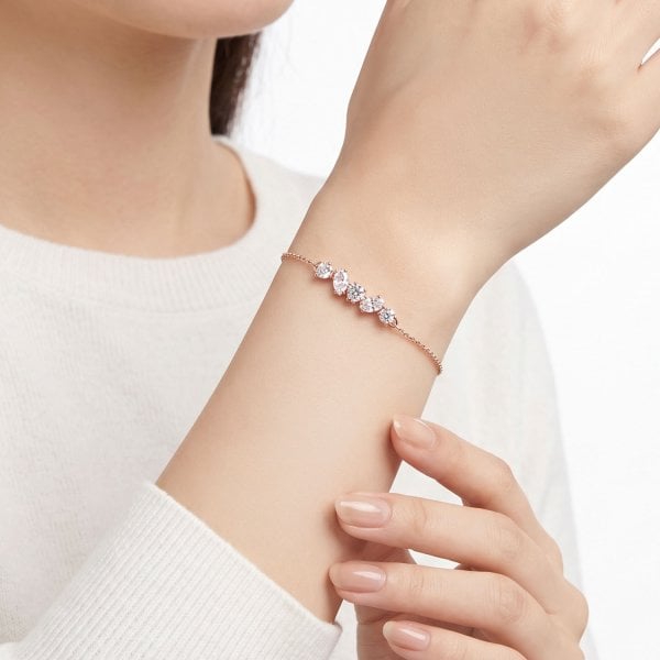 スワロフスキー SWAROVSKI ブレスレット Mesmera バングル クリア 18K 