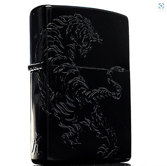 ZIPPO かっこいい タイガータトゥー ジッポ ライター エンボス