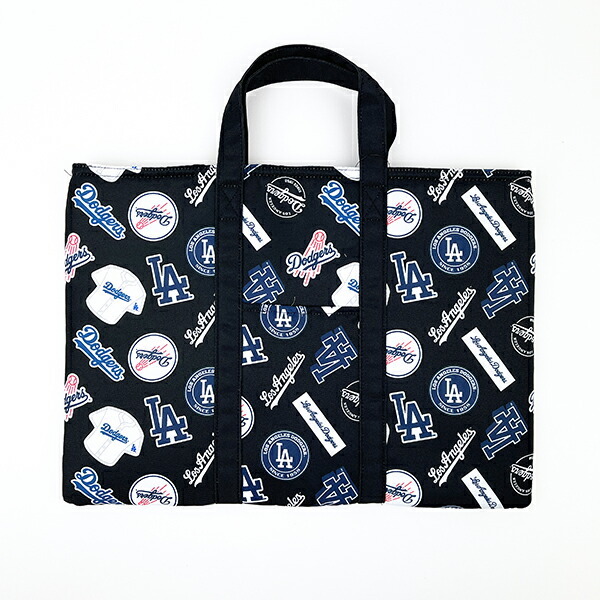 MLB(メジャーリーグ) ドジャース レッスンバッグ(総柄) トートバッグ 