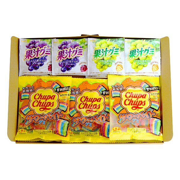 全国送料無料) お菓子 詰め合わせ 果汁グミと虹のチュッパチャプスグミ