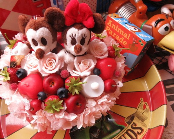 ディズニー かわいい 人気 ミッキー ミニー フラワーケーキ フラワー