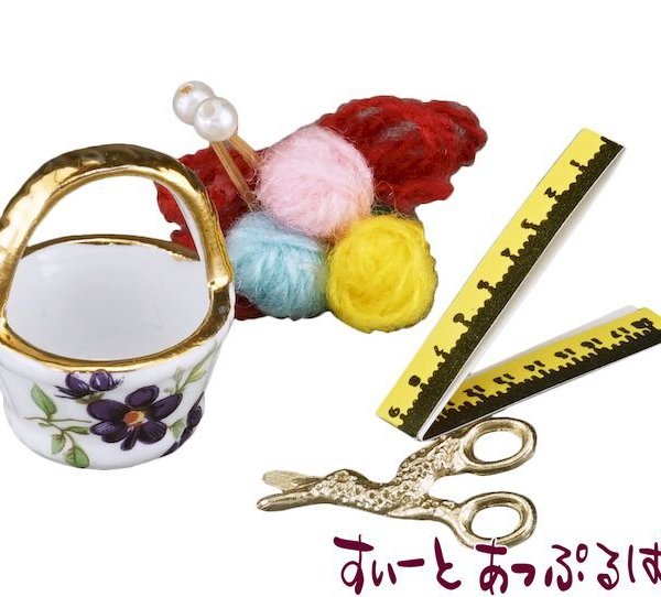 ミニチュア ロイターポーセリン 編み物セット RP1872-5 ミニチュア