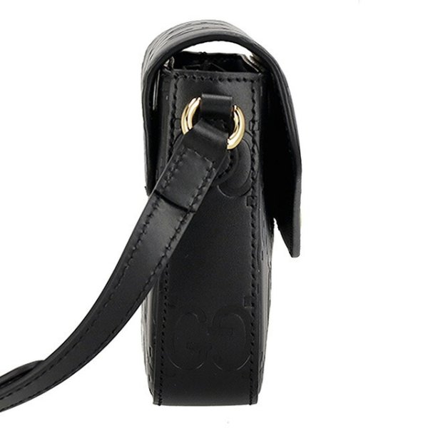 GUCCI ブラックレザー キーホルダー 箱・内袋付き GUCCI（グッチ