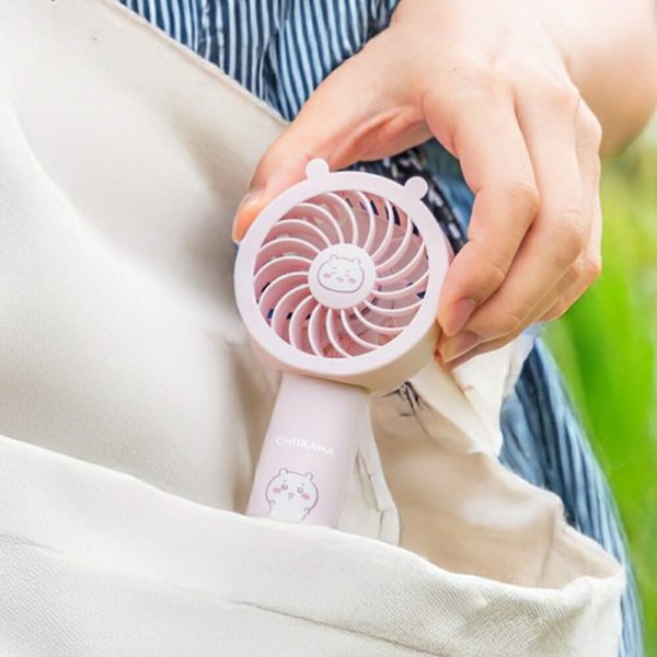 子ども 熱中症対策グッズ ちいかわ ハンディファン USB充電式 ミニ