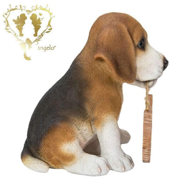 ようこそ ビーグル】 ドッグ【ガーデニング雑貨】庭 玄関【犬置物