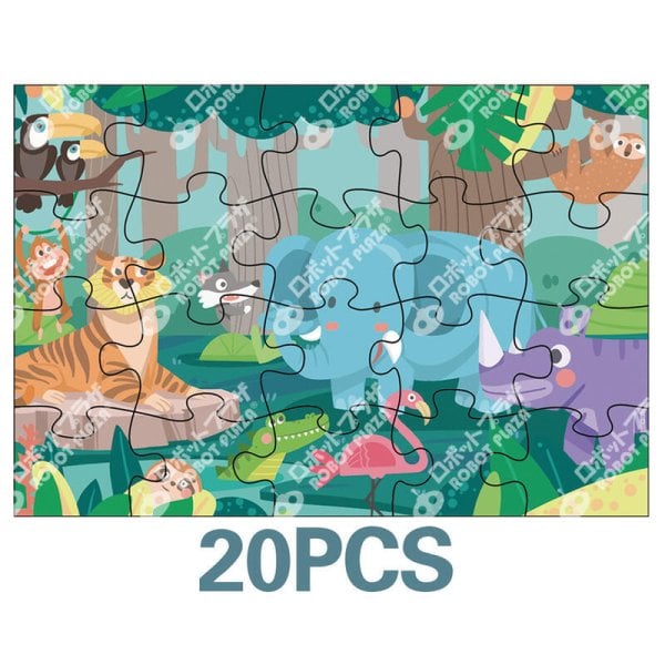 ジグソーパズル　完成品　4点セット　まとめ売り ジグソーパズル 子供用 4種セット 9-20ピース 2歳 誕生日プレゼント