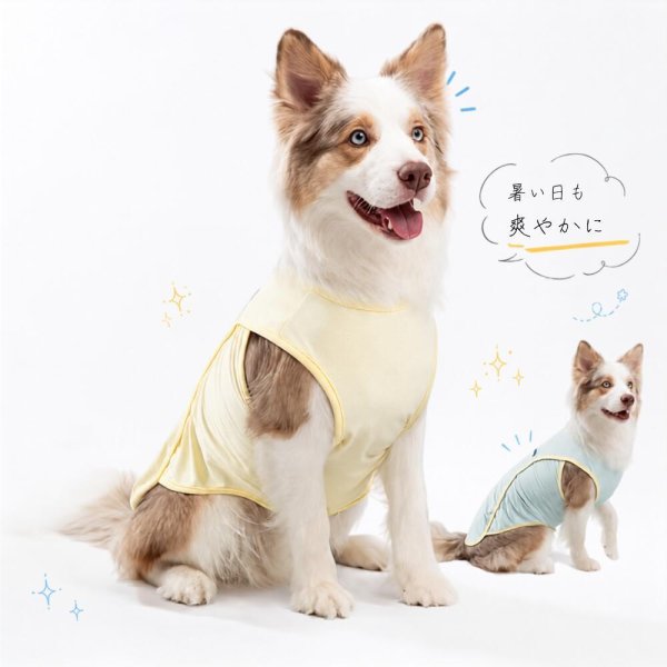 犬服 夏 接触冷感 UVカット UPF50+ ドッグウェア 冷感ウェア ひんやり