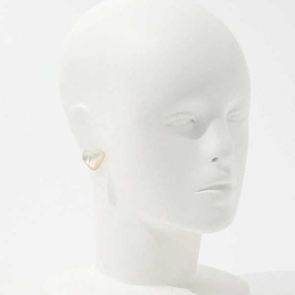 アニカイネズ ANNIKA INEZ Mother of pearl heart pierced earrings