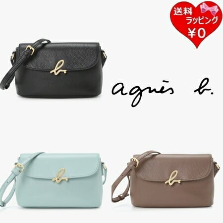 レディース 美品 agnes b. アニエスベー ショルダーバッグ The b. ブラック