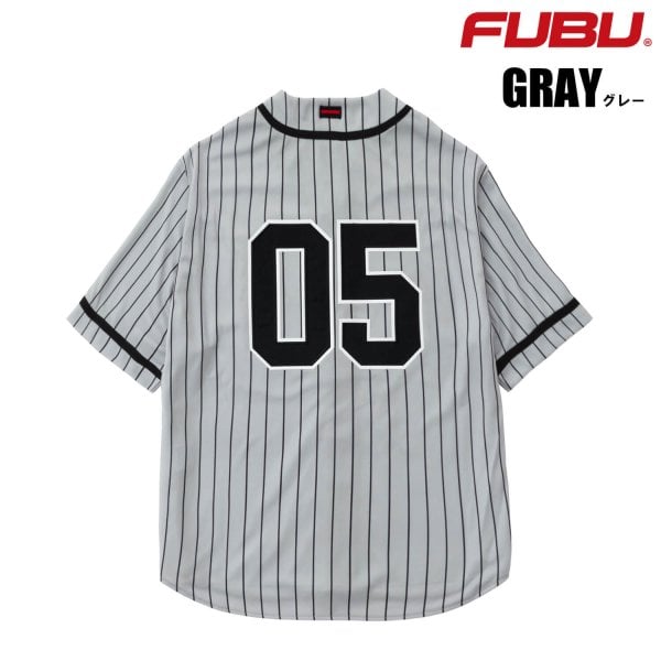 FUBU フブ ベースボールシャツ 半袖 メンズ 速乾 軽量 ブランド ロゴ
