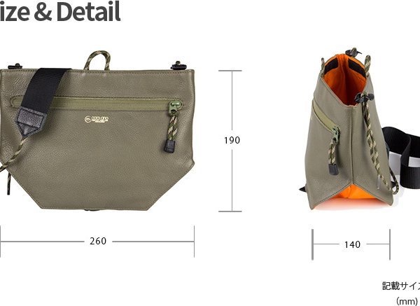 サコッシュ 父の日 日本製 本革 マチあり 2way com-ono BAG-003