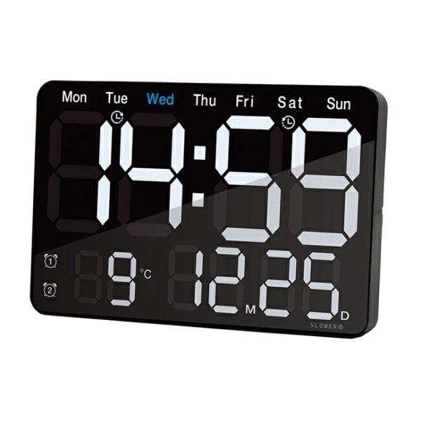 LED CLOCK Viento ビエント[デジタル時計 壁掛け 置き時計 おしゃれ