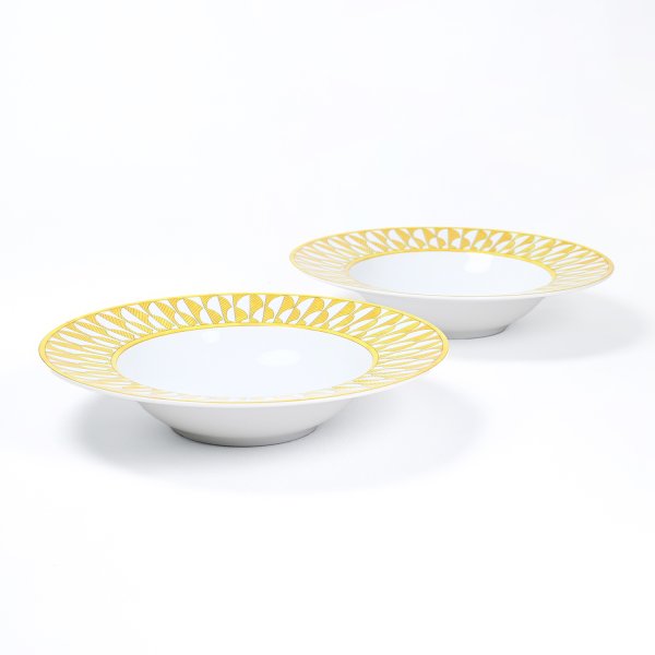 エルメス 食器 HERMES スーププレート ペア ペアお皿 21cm ソレイユ 