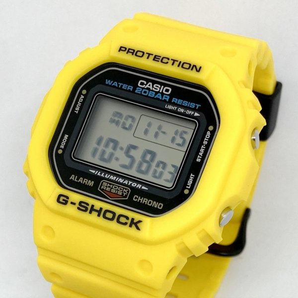 CASIO G-SHOCK Gショック 腕時計 メンズ デジタル イエロー DW-5600REC