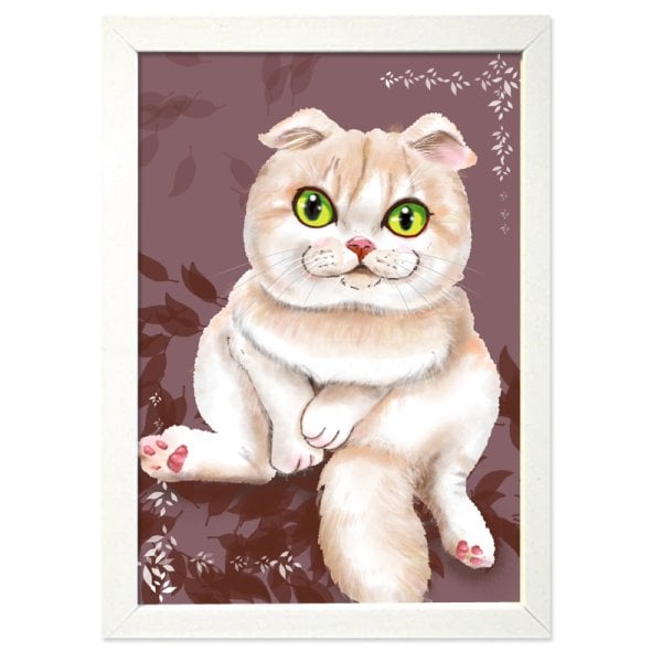 額縁無料】ペット 似顔絵 プレゼント イラスト 額付き 色紙 犬 猫 動物