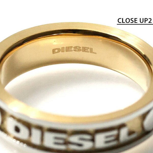 ディーゼル リング メンズ ブランド DIESEL ロゴ 2点セット シルバー