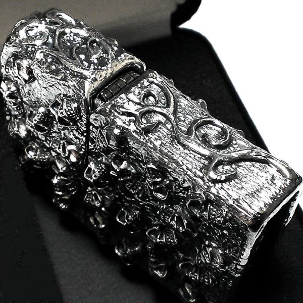 ジッポ スカルジャケット 超重厚 メタルジャケット ZIPPO ライター 5面 