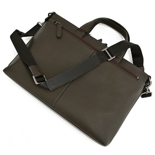 【美品】フジタカ　2way レザー　ビジネス　バッグ　 チョコ フジタカ バッグ ビジネスバッグ 2wayバッグ チョコ FUJITAKA 630501