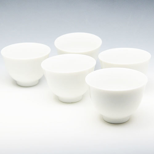 玉露用 茶碗50cc 5個セット[白磁・茶器・美濃焼][茶碗・湯呑み