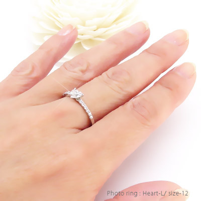 一粒ダイヤモンド リング プラチナ プラチナ900 pt900 0.3ct 0.15ct