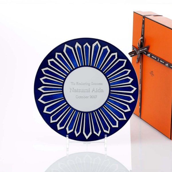 HERMES エルメス ディナープレート ブルー ダイユール 27cm 単品 名 