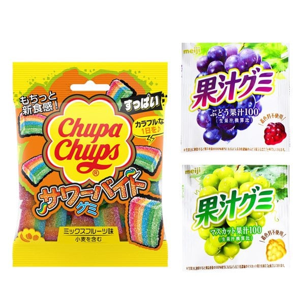 全国送料無料) お菓子 詰め合わせ 果汁グミと虹のチュッパチャプスグミ