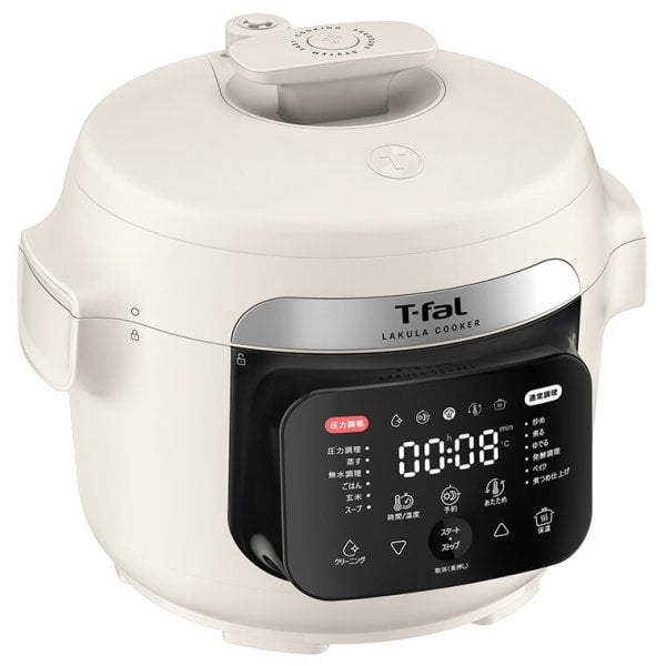 ティファール T-fal ラクラ・クッカー 電気圧力鍋 アイボリー CY380AJ0