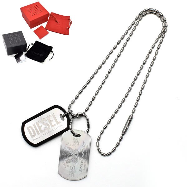 DIESEL ディーゼル ネックレス DX1553040 シルバー アクセサリー 