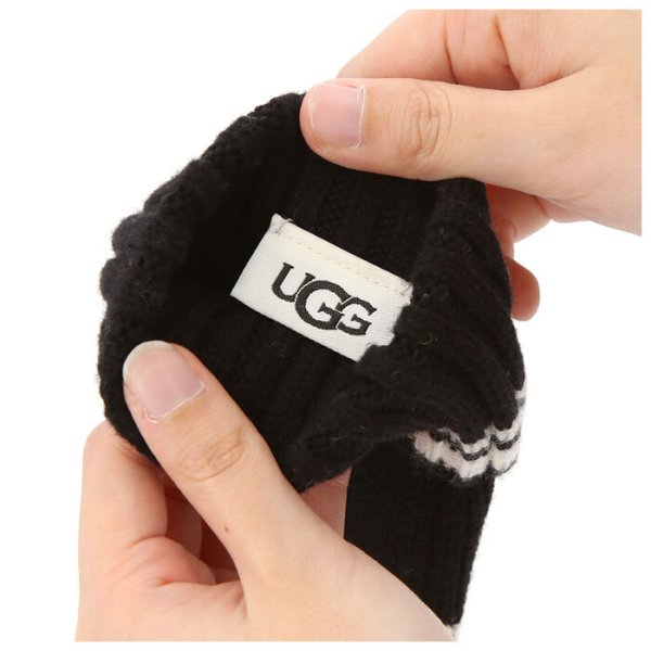 UGG♥ニットウール手袋＆ニット帽　スマホ対応 UGG 手袋 レディース 通販 ニット ウール 混 スマホ対応