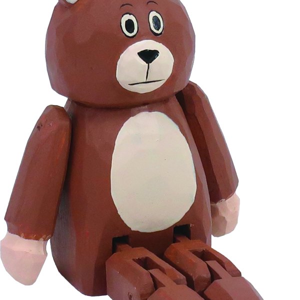 Zappy（ザッピー） 着ぐるみおじさんの木製フィギュア 置物 オブジェ