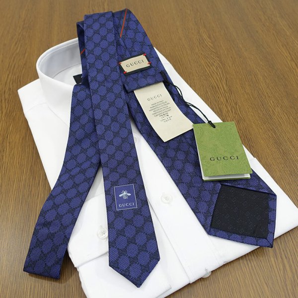 グッチ ネクタイ GUCCI ネイビー GG柄(8cm) AREND GG10 【グッチ 