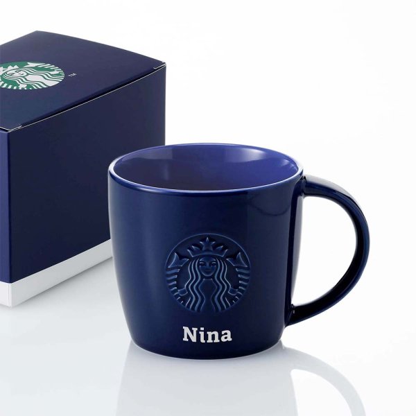 スターバックス STARBUCKS ギフトボックス入りロゴマグネイビー 355ml