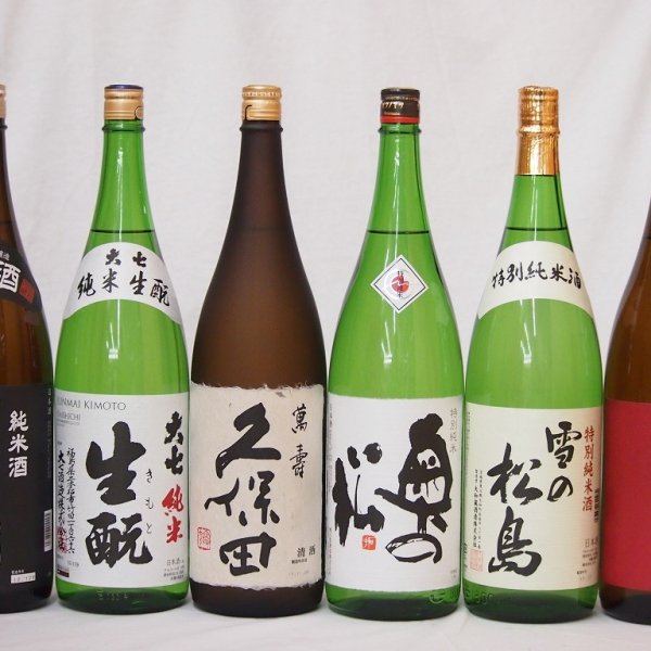 萬寿飲み比べ6本セット(大七 生もと純米(福島県) 久保田 萬寿 純米大 