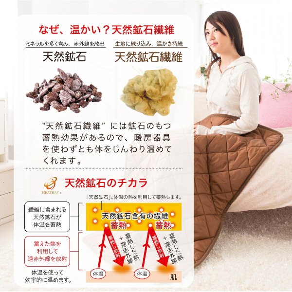 オーラ蓄熱 足湯気分キルト キルトケット ユメロン黒川 足湯気分 半身