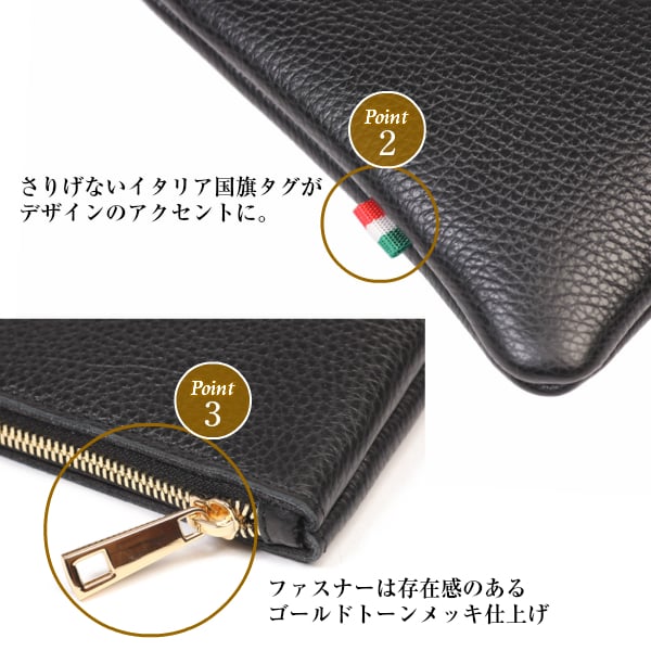 本革 イタリア製 高級 クラッチバッグ メンズ 結婚式 レディース