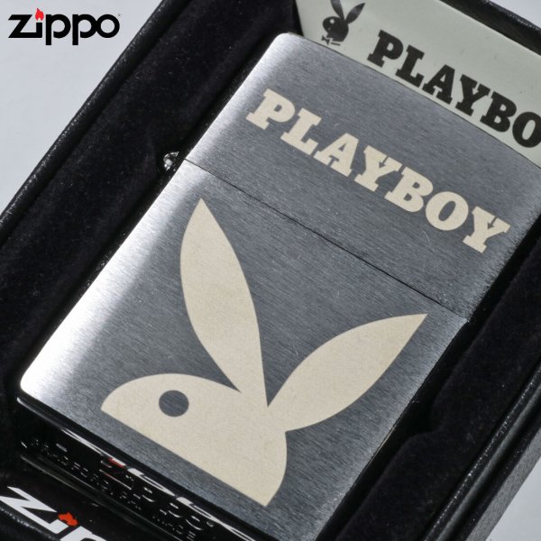 名入れ】zippo ライター (ジッポーライター) Playboy Bunny Logo 