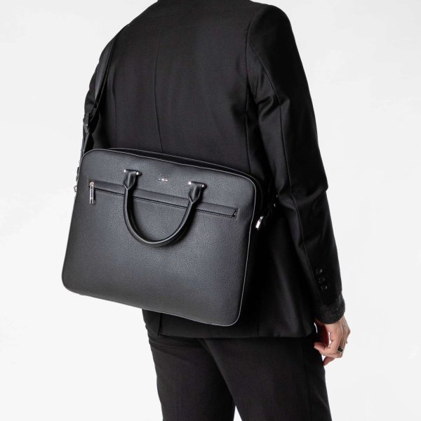 BOSS ビジネス用ケース 黒 ヒューゴボス HUGO BOSS Ray document case レイ ドキュメントケース